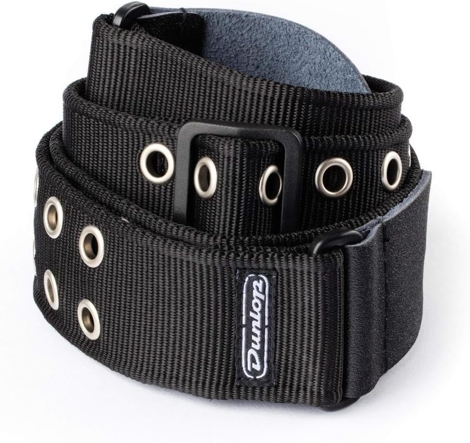 Authentic Jim Dunlop premium jacquard woven instrument strap packaging view