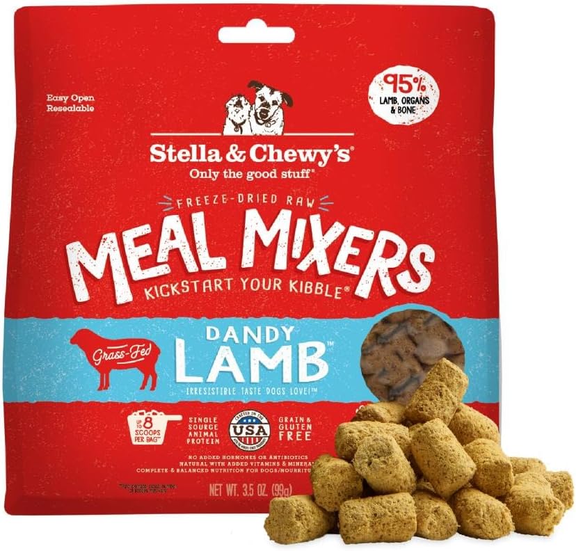 Stella & Chewy's Freeze-Dried Raw Lamb Meal Mixers front view packaging