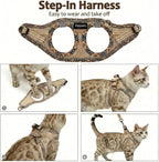 Zelvian premium imported pet harness with five foot leash