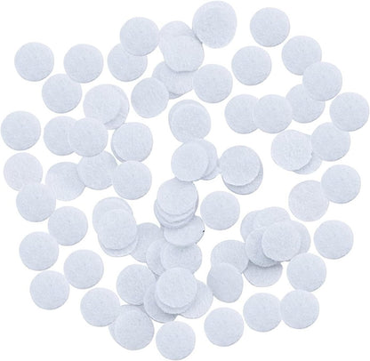 PETDCHEB microdermabrasion cotton filters 10mm front view of bulk pack
