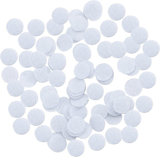PETDCHEB microdermabrasion cotton filters 10mm front view of bulk pack
