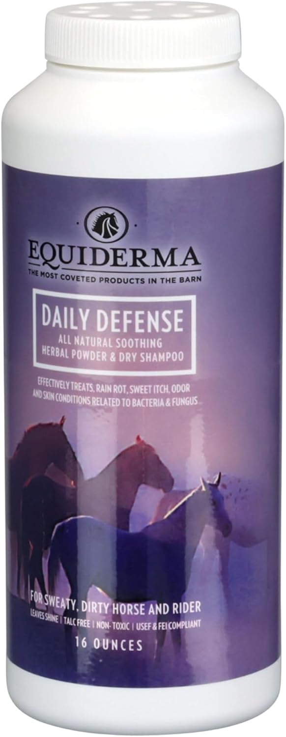 Equiderma horse grooming spray bottle for skin and coat care