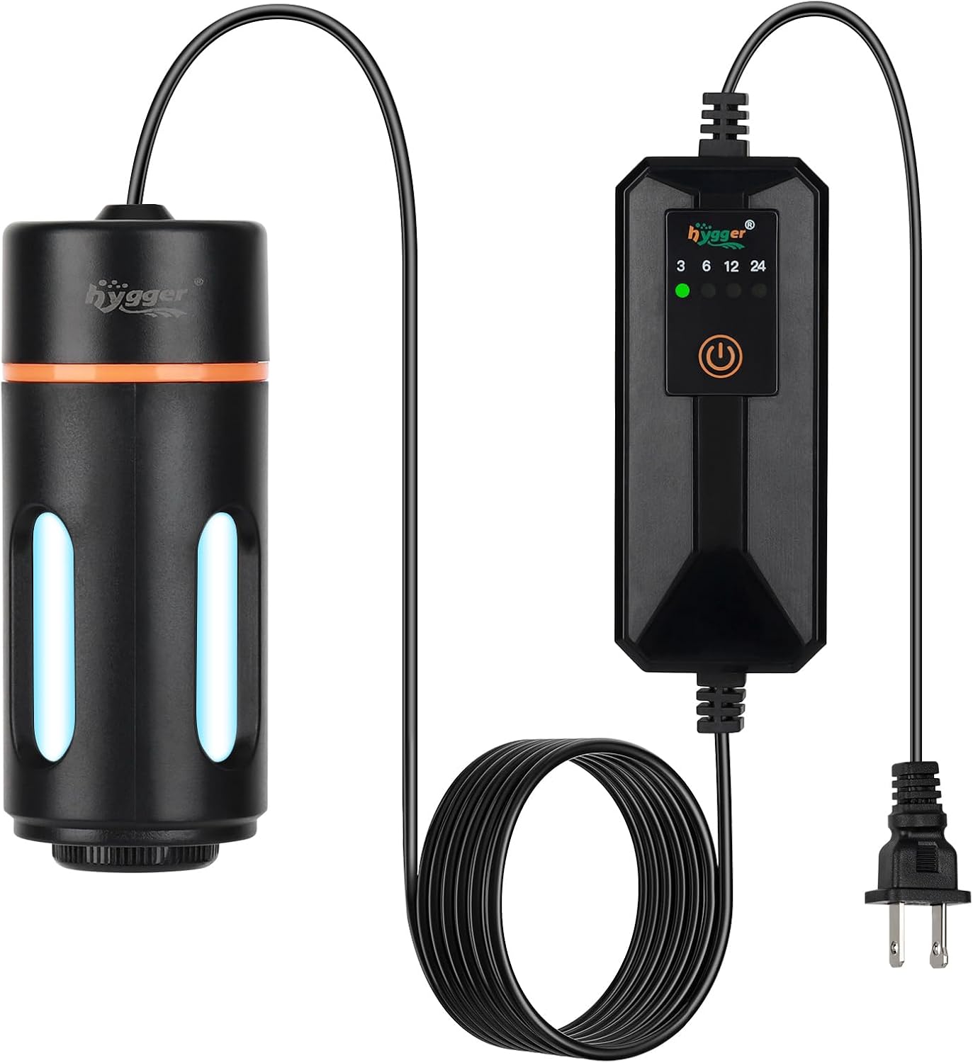 Hygger aquarium ultraviolet light 5 Watts front view clarifying system