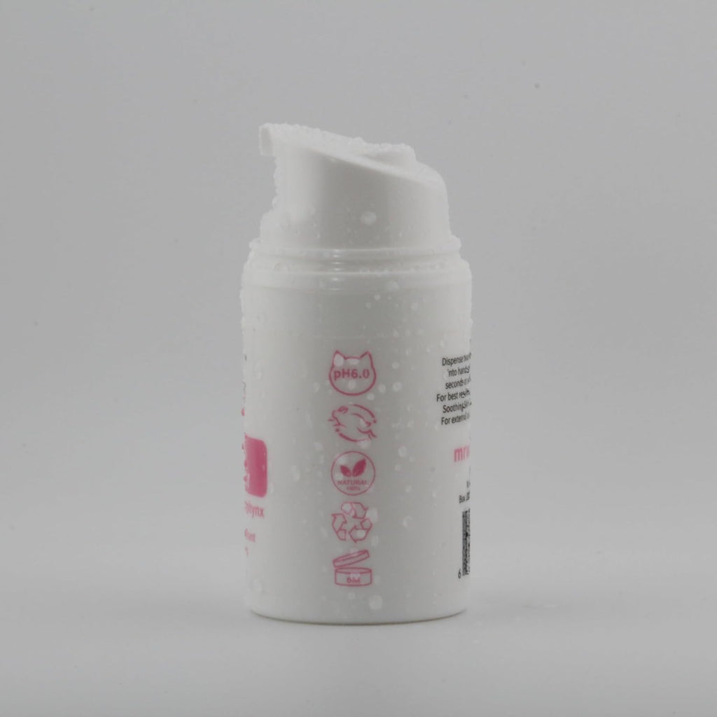 Applying Mr Wrinkles leave in skin conditioner on a Sphynx cat