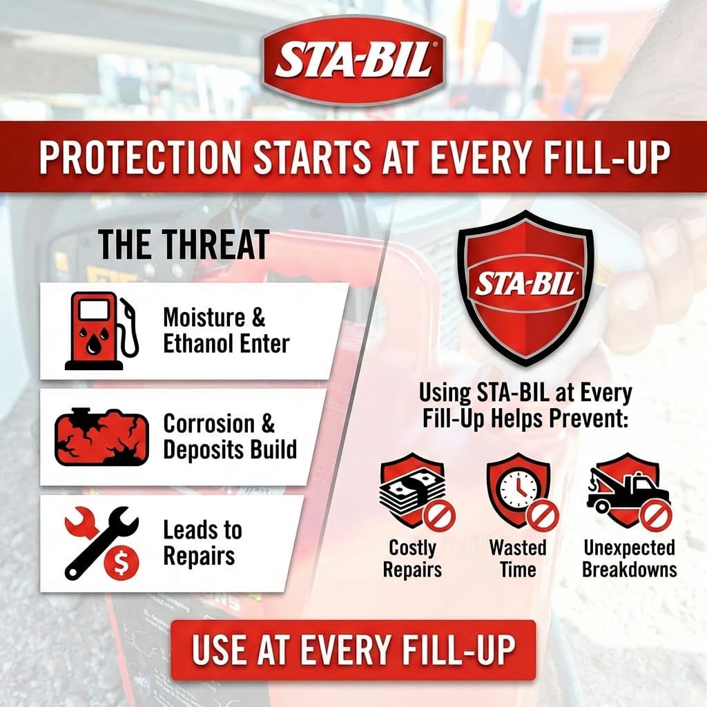 STA-BIL In-Season Protection Fuel System Treatment, 10 oz - Treats 50 Gallons - Fuel System Cleaner & Injector Cleaner, Improves MPG & Engine Performance, Prevents Corrosion & Ethanol Damage - Image 3