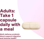 Phillips Colon Health probiotic capsules container back view