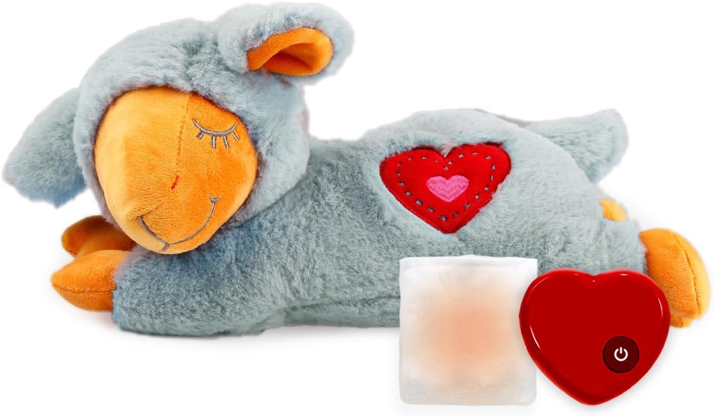 ALL FOR PAWS Heartbeat Dog Toy for Puppy - Dog Anxiety Relief & Behavioral Training | Puppy Heartbeat Stuffed Animal Plush Toy | Perfect for Dog Sleep Aid - Image 11