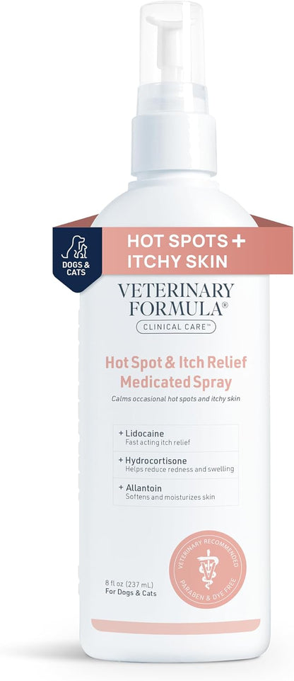 Veterinary Formula Clinical Care Hot Spot & Itch Relief Medicated Shampoo and Spray for Dogs and Cats - Bundle - Image 10