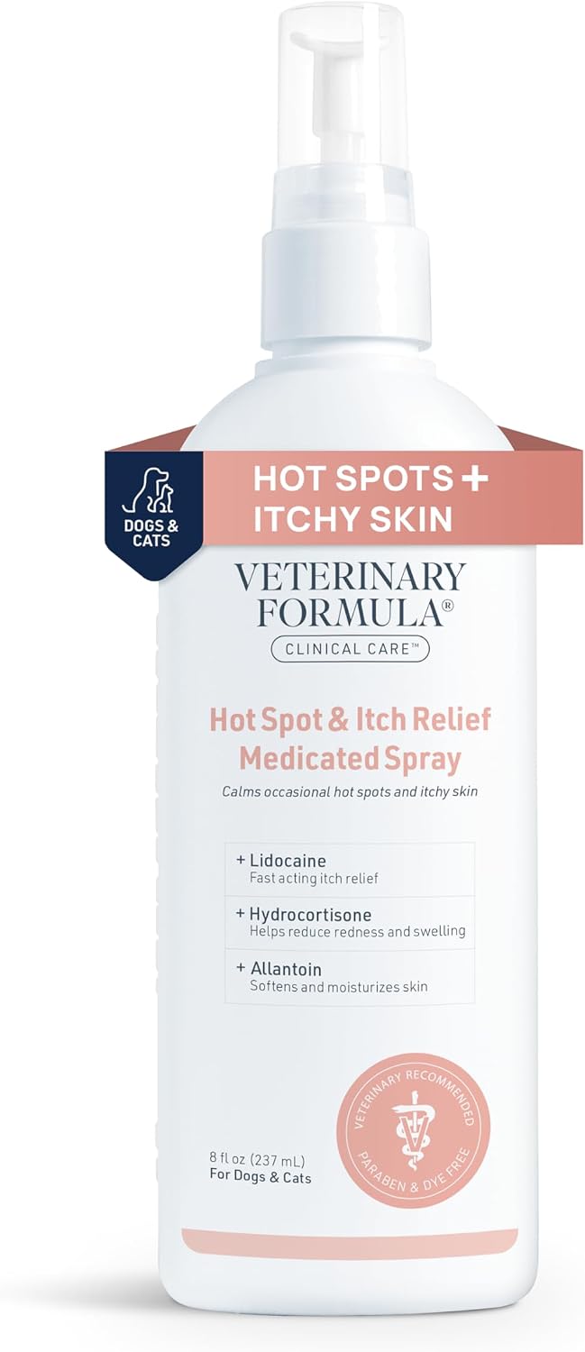 Veterinary Formula Clinical Care Hot Spot & Itch Relief Cat & Dog Medicated Conditioner, 16 oz - Oatmeal Conditions Skin for a Lustrous Coat, Formulated to Help Alleviate Itchy Skin - Image 11