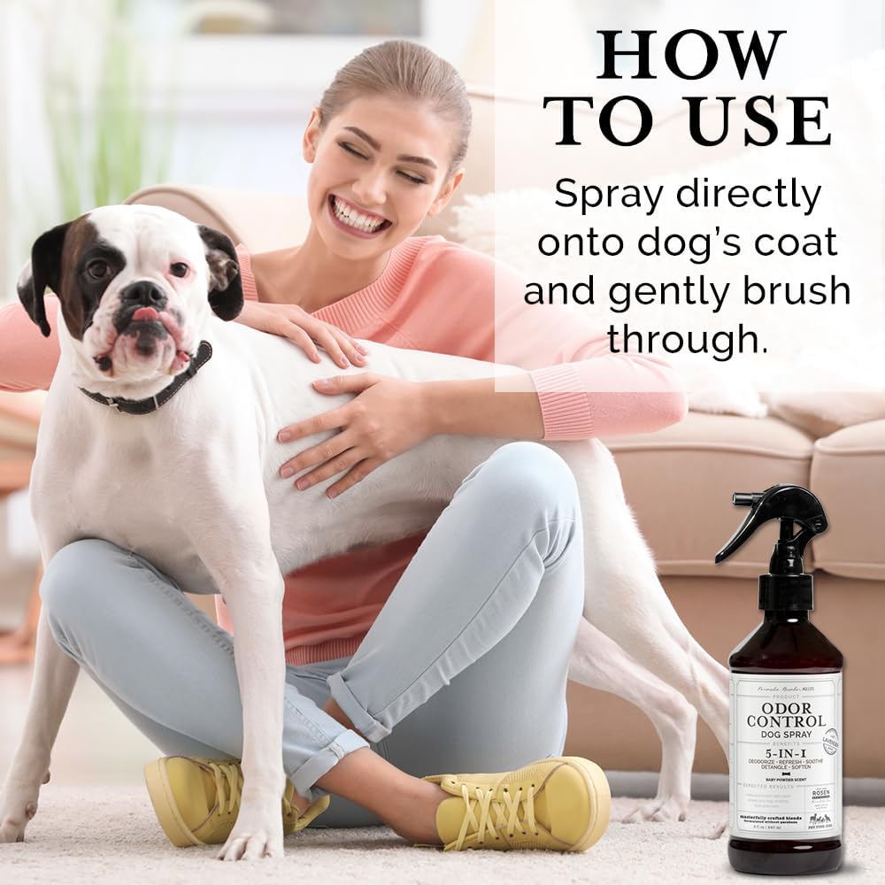 Top view of Rosen Apothecary pet spray bottle and nozzle