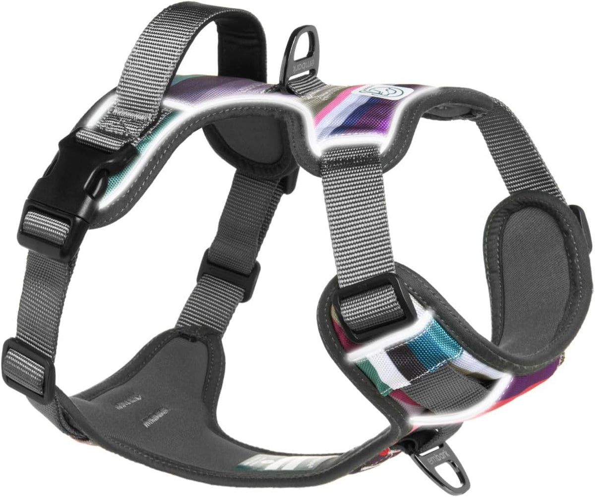 Embark Adventure No Pull Dog Harness, Reflective Trim No Pull Harness for Medium Sized Dog - Military Grade Nylon, Front Clip with Gel Lined Handle. Soft & Padded Puppy - Image 13