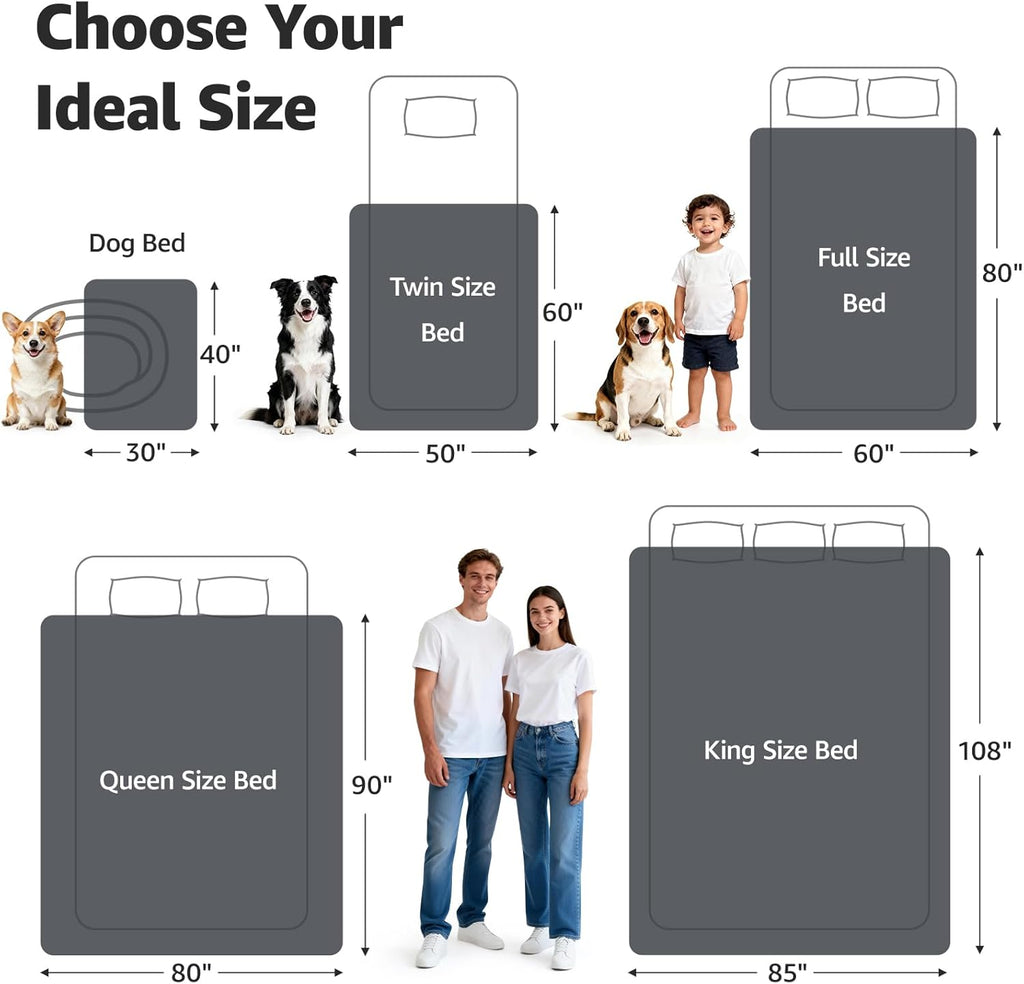 Durable multi layer liquid proof bedding cover for stains and spills