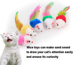 Assorted vibrant color variations including blue, orange, yellow, red, and purple mice.