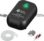 AquaMiracle portable fishing pump displayed with USB charging cable