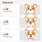 Dog wearing waterproof BestHoby tick prevention collar