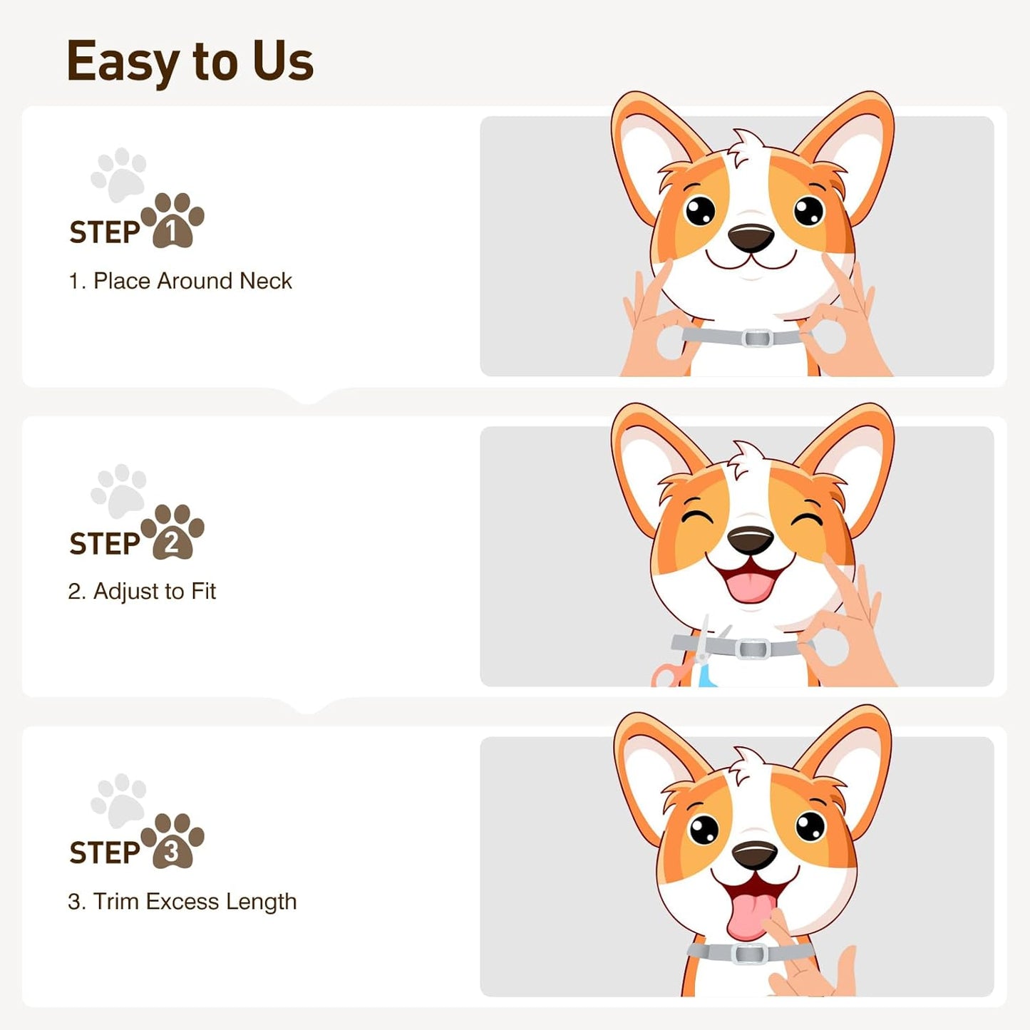 Dog wearing waterproof BestHoby tick prevention collar