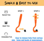 Kalamanda tick removal tool and fine-tooth parasite combs for small dogs and cats