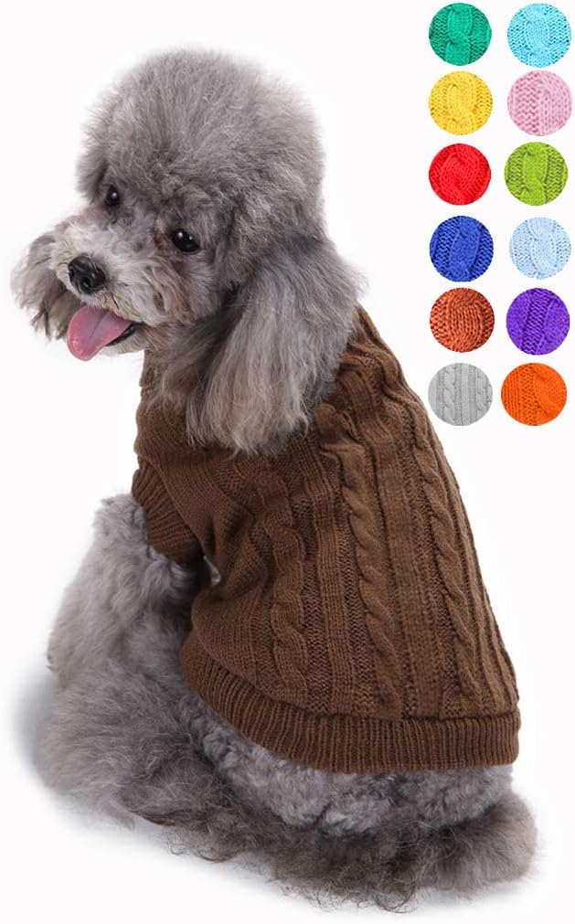Warm Classic Turtleneck Pet Sweater for Small to Large Dogs - Cute Winter Dog & Cat Coat - Christmas Sweater for Girls & Boys - Image 12