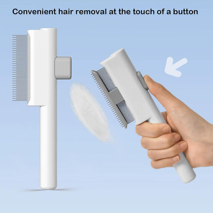 Lgyjqtcmg pet brush showing stainless steel metal teeth