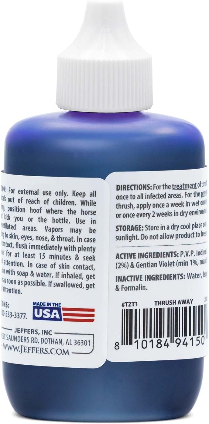 Jeffers Equine single application formula for wet and dry ranch conditions.