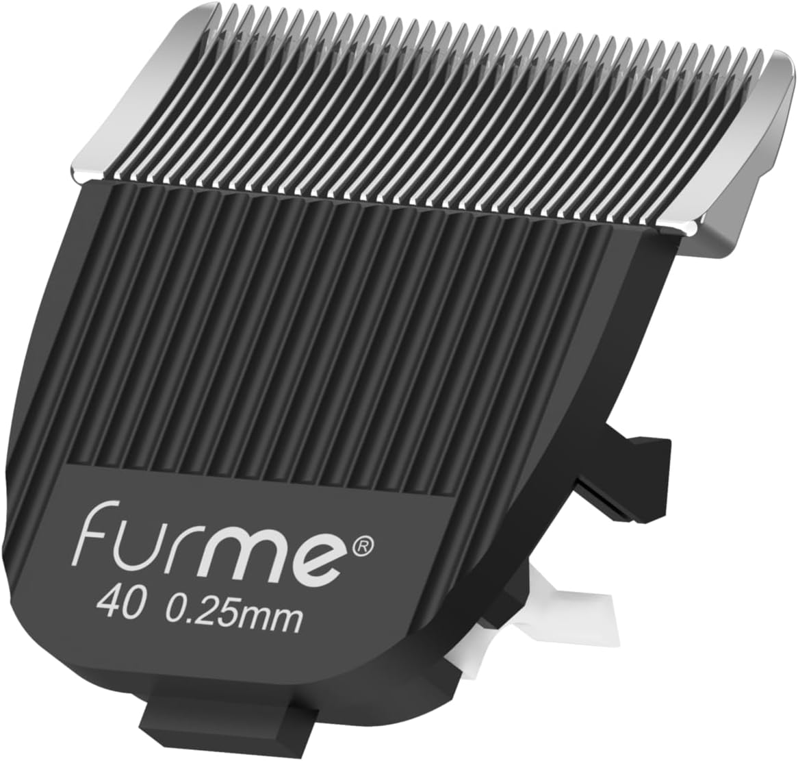Side view of FURME size 10 pet shaver blade showing adjustable mechanism