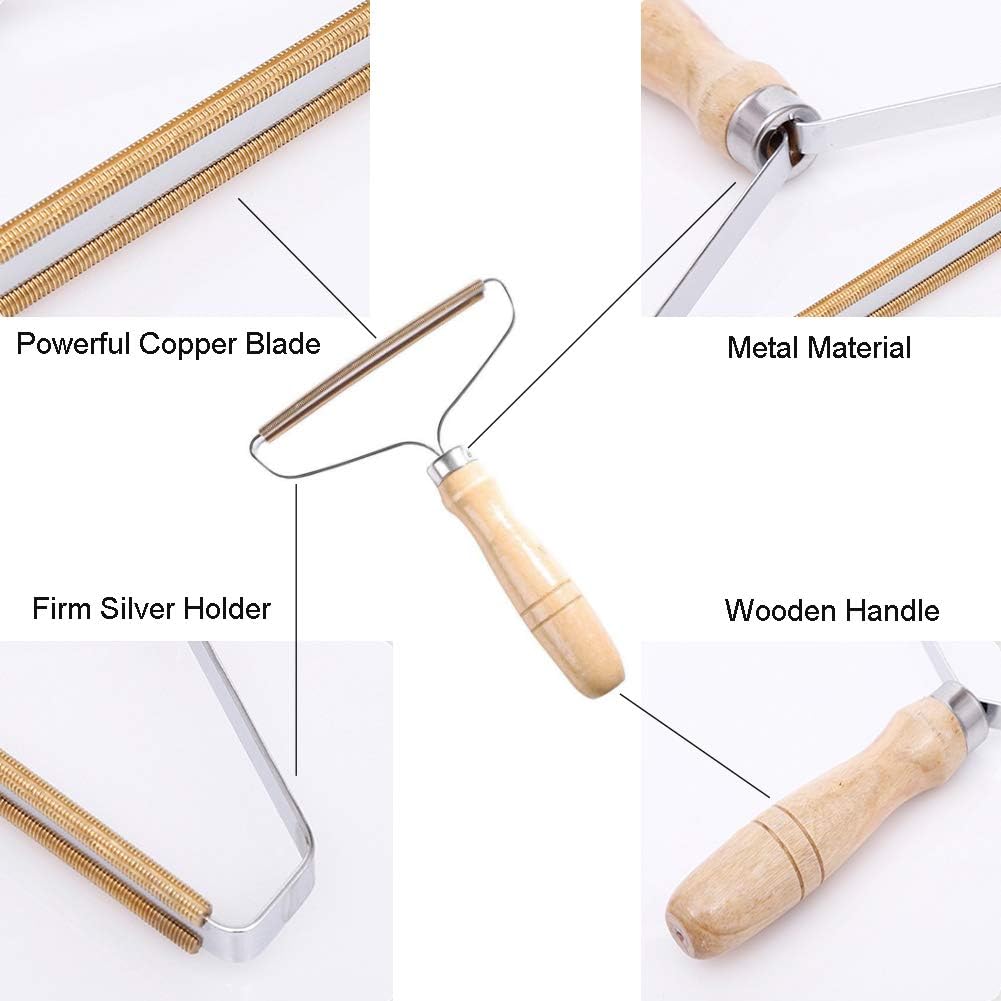 Close up of double sided copper blade on Daifuqihua carpet rake