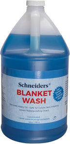 Concentrated waterproof turnout sheet wash by Schneiders for professional stable laundry maintenance