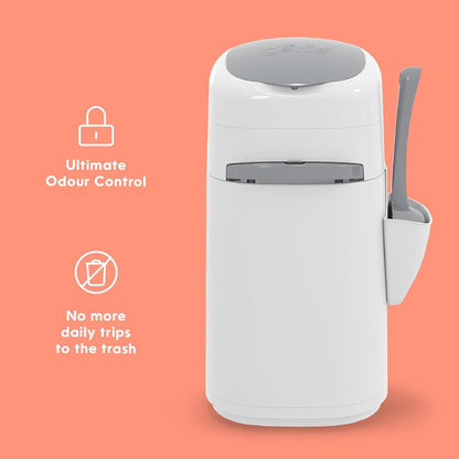 Litter Genie Style Pail sliding handle odor control mechanism