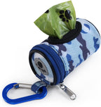 FURHAB Dog Poop Bag Holder for Leash Doggie Waste Bag Dispenser Soft Fabric Puppy Potty Carrier Small Doggy Zipper Pouch with Carabiner Clip with 1 Roll of Pet Trash Bags, Black - Image 15