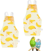 M METERXITY 2-Pack Adjustable Bird Diapers, 3.4"x2" Washable Reusable Flight Suit Pigeon Pants Urine Wet Suit Costume for Cockatiel/Lovebird/Monk, Pet Parrot Nappy [Bowknot Green, - Image 14