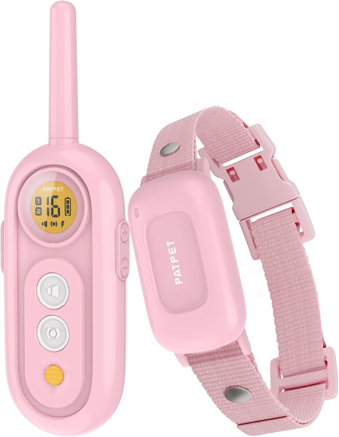 Patpet dog shock collar with remote front view