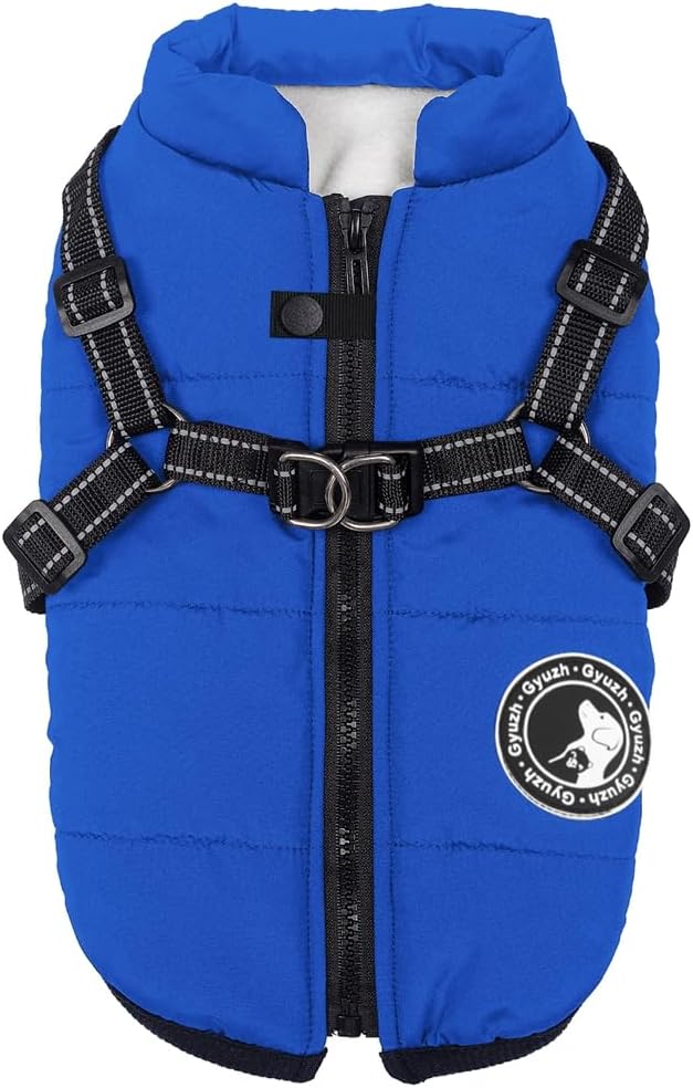 Gyuzh Dog Coat with Harness Puppy Coats Small Dog Harness Jacket Winter Waterproof Jackets for Smal Medium Large Dogs - Image 12