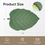 Ragdoll cat sleeping on Supet green leaf mat