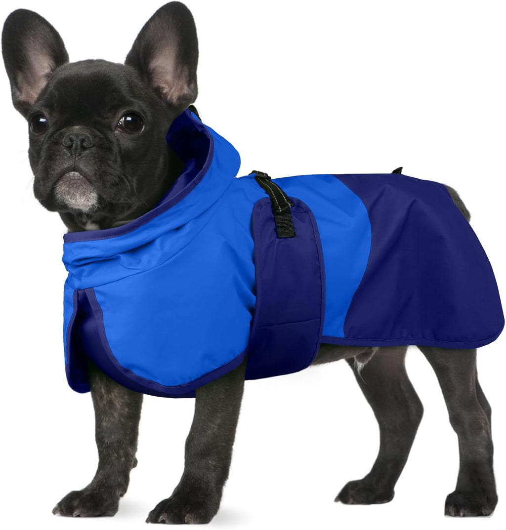 BRKURLEG Dog Raincoat Adjustable Dog Rain Jacket with Hood Dogs Waterproof Rainproof Jacket with Leash Hole Pet Poncho Rain Coat Poncho with Reflective Strip, Rose Red, XXL - Image 11