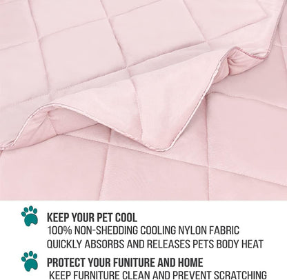 PetAmi Premium Cooling Dog Blanket | Lightweight Fluffy Pet Throw Blanket Bed Cover for Dogs, Cat, Puppies | Pet Blanket Furniture Protector Couch Sofa | Reversible Fuzzy Cozy | 24x32, Light Grey - Image 13