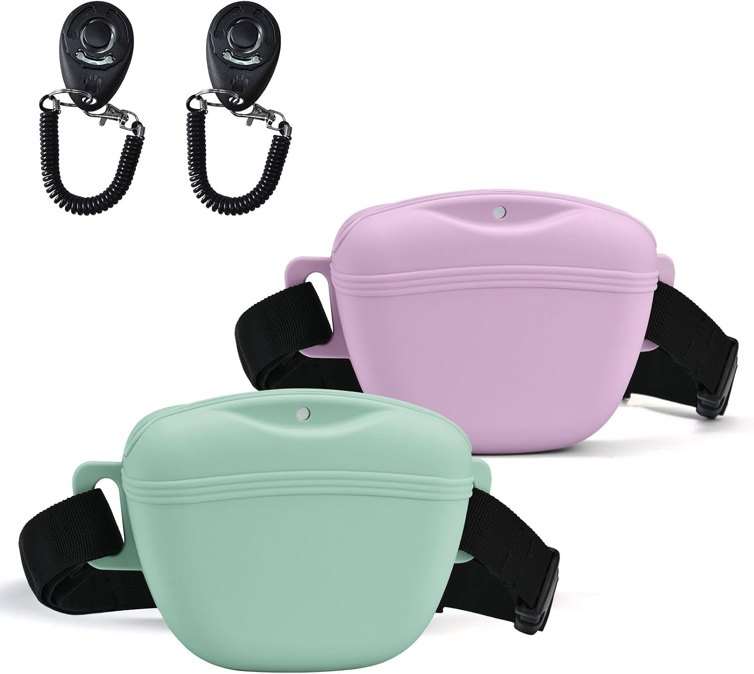 AUDWUD Magnetic Silicone Dog Treat Pouch with Adjustable Waist Belt Dog Training Bag for Small Medium Large Dogs Hands Free, Easy to Clean And Dishwasher Safe - Image 10