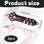 Pink and black retractable cat claw utility knives