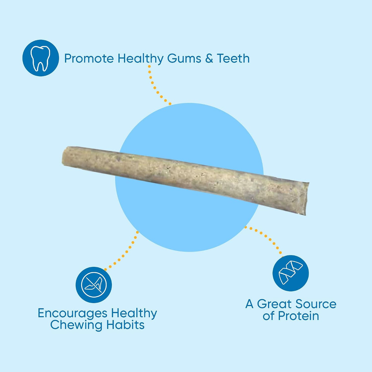 Natural tilapia fish chew sticks for dental health