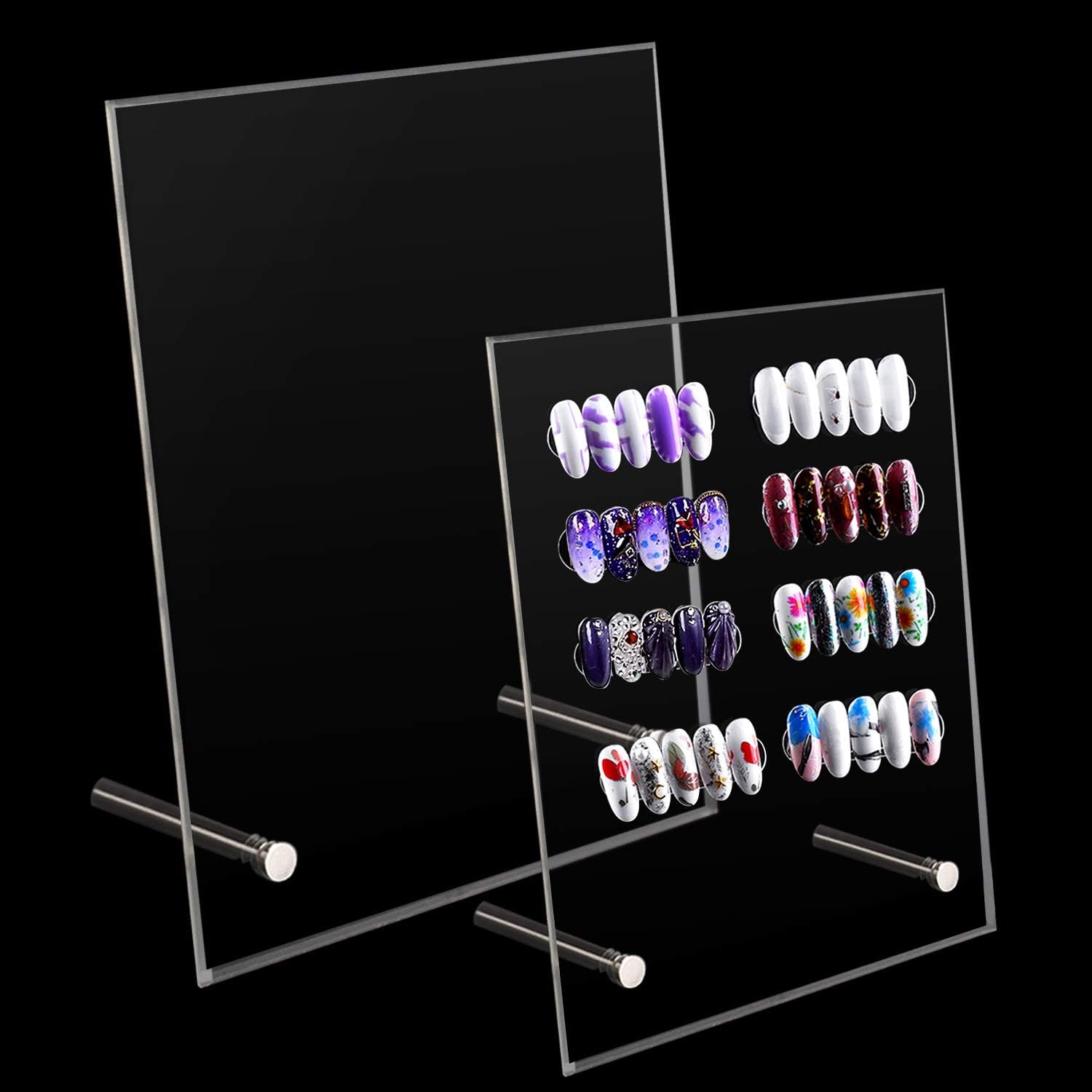 Noverlife transparent nail art display board set front view