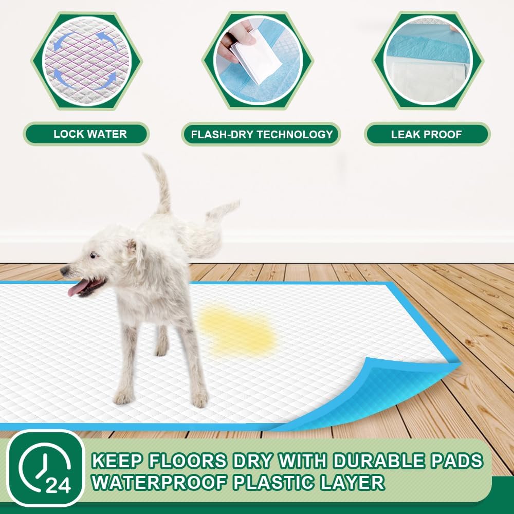 IMMCUTE pet piddle pads blue and white color close up view