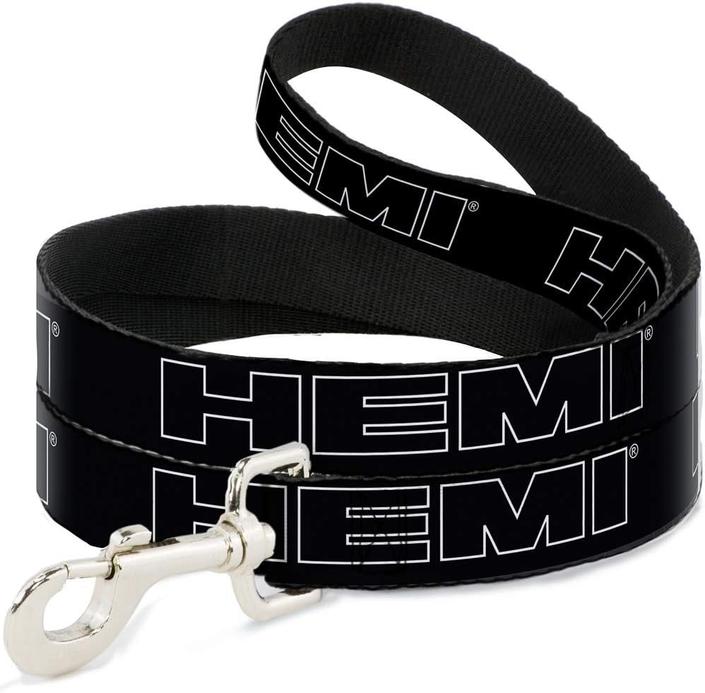 Buckle-Down Hemi bold outline dog leash front view
