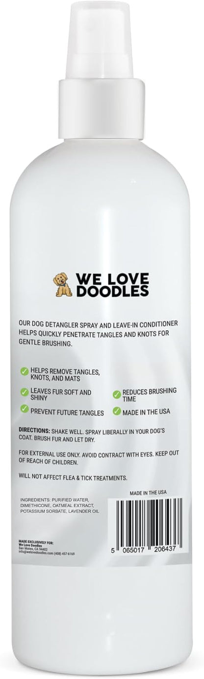 Authentic imported pet coat detangler and moisturizer spray for all breeds