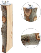 4 Pack Natural Wood Bird Perch Set for Parakeet Cage - Image 3