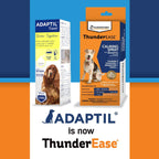 Authentic USA imported ThunderEase dog calming spray packaging details and directions