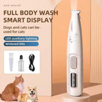 Lobuobi Petior electric paw trimmer for dogs showing the complete grooming kit accessories.