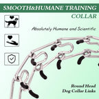Humane pinch dog collar for large canine behavior modification training