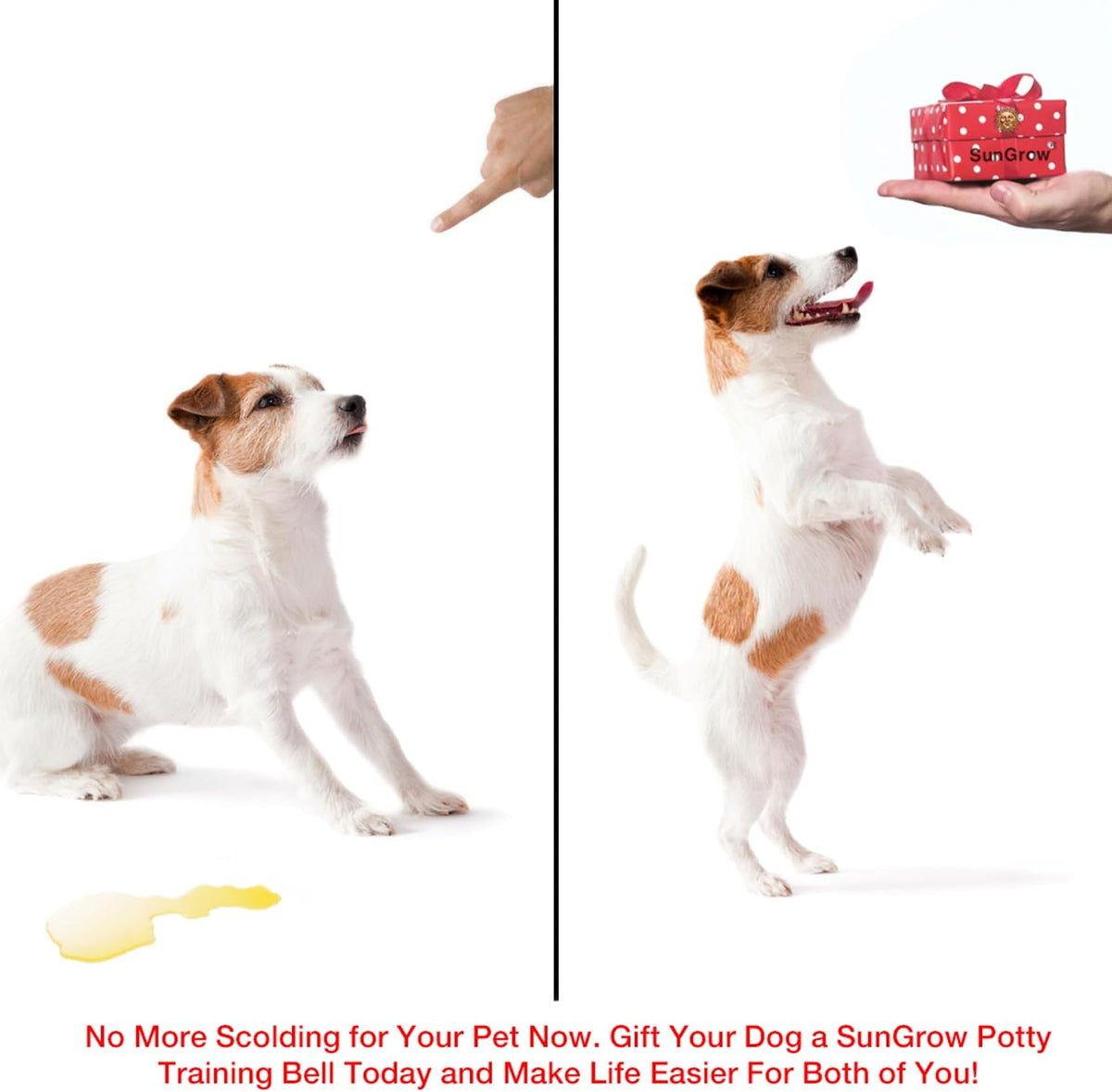 Adjustable snap feature of SunGrow pet training door bell