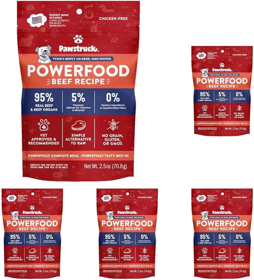 Pawstruck Air Dried Dog Food with Real Beef, Grain-Free, Made in USA, Non-GMO & Vet Recommended, High Protein Limited Ingredient Full-Feed for All Breeds & Ages, 2lb Bag - Image 14