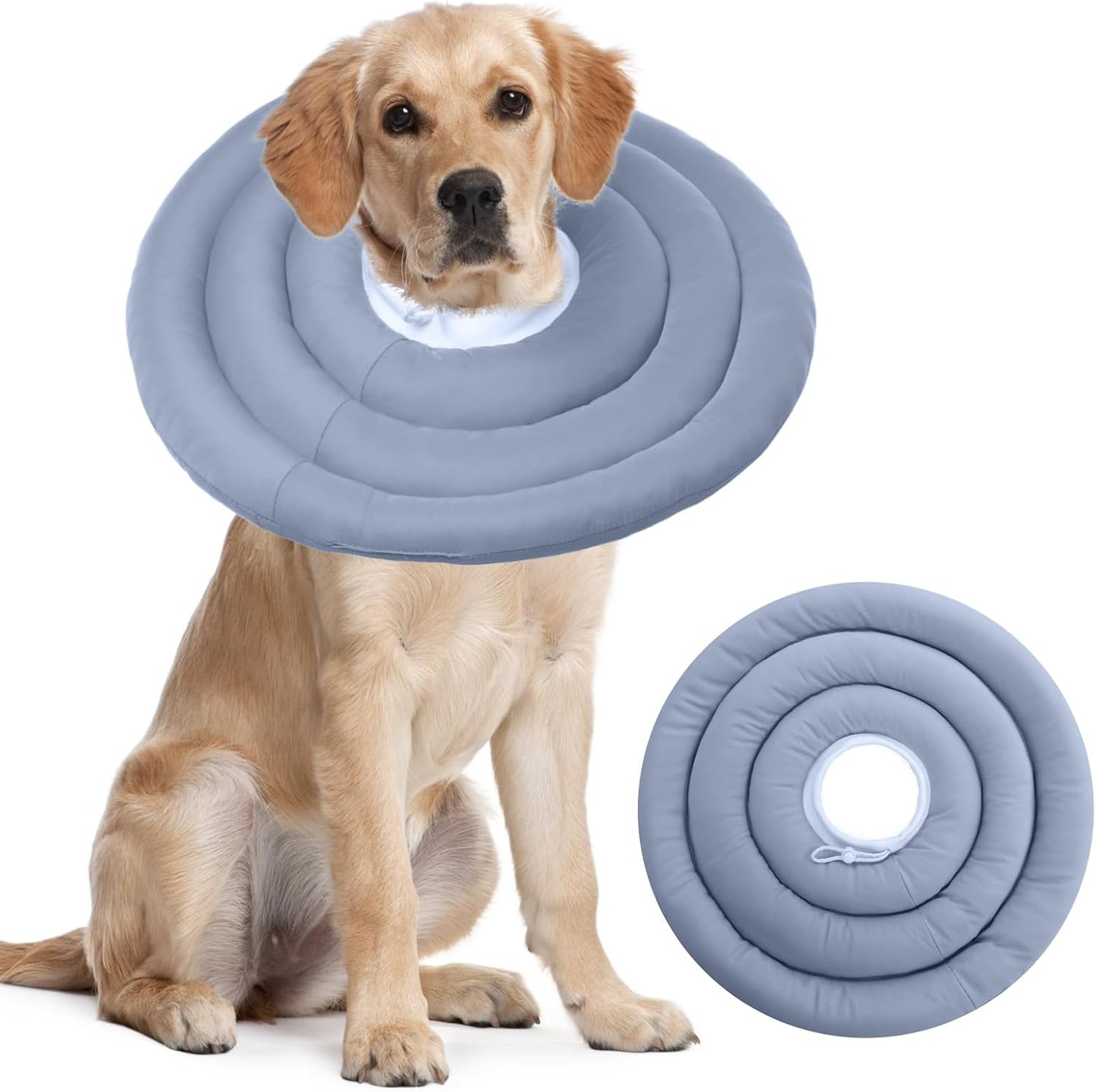 IDOMIK Dog Recovery Collar, Waterproof Soft Dog Cone After Surgery, Comfy Protective Elizabethan Collar Alternative for Dogs Cats, Adjustable Pet Neck Donut Cone Anti-Licking Biting Wounds,Pink,M - Image 14