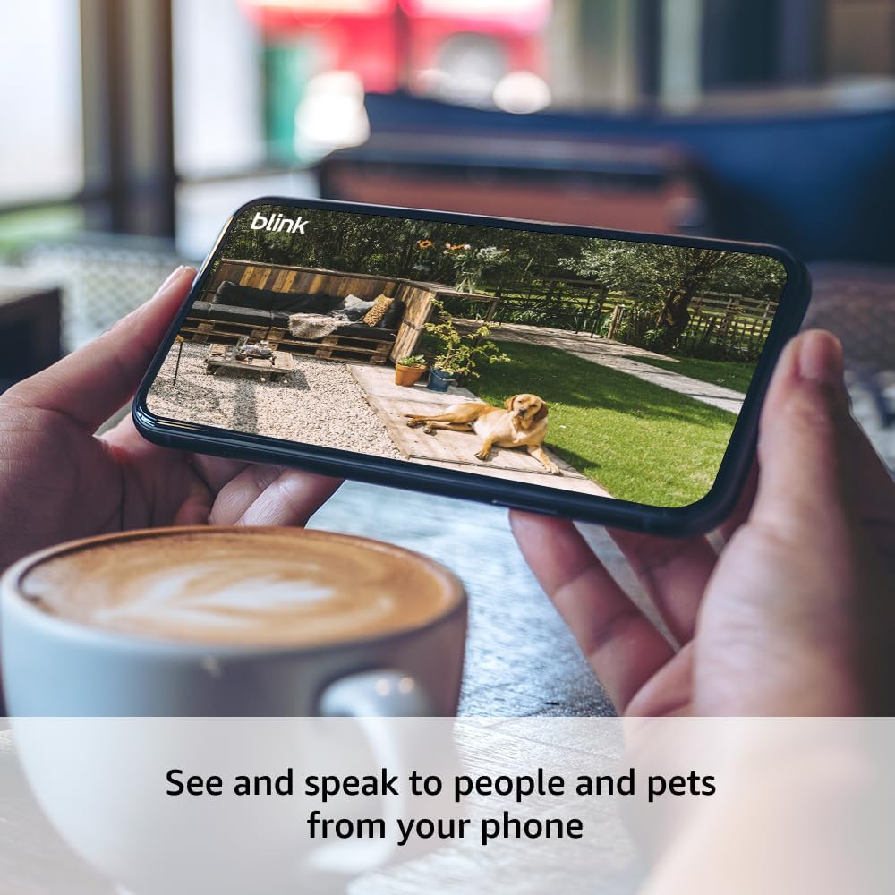 Blink Outdoor 4 - Wireless smart security camera, two-year battery life, 1080p HD day and infrared night live view, two-way talk. Sync Module Core included - 3 camera system - Image 4